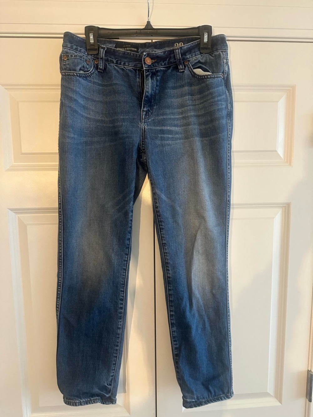 Jcrew broken in boyfriend jeans.  Ladies size 29